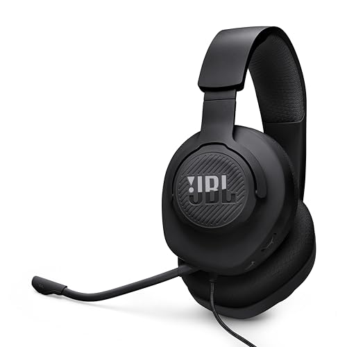 JBL Quantum 100M2 Wired Gaming Headset, Detachable Mic - Black | Memory Foam Ear Cushions And 3.5 Mm Jack Work With PC, PlayStation, Xbox, Nintendo Switch For Immersive PC Gaming Sessions - color: Black