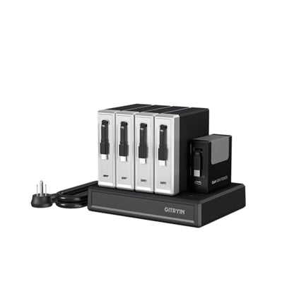 Gitryin Modular Laptop Charging Station, 4 * 140W, 40W Retractable USB C Chargers, 10 Type C Ports with Cooling Power Strip, 600W Charging Hub