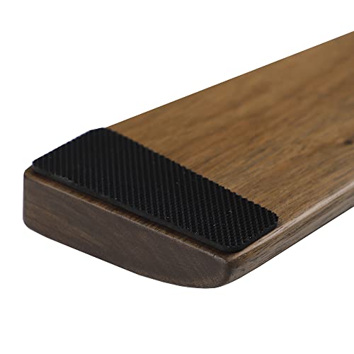 Ergonomic Wooden Wrist Rest Solid Wood Walnut for Keychron Q8 - color: Walnut Q8 Wrist Rest