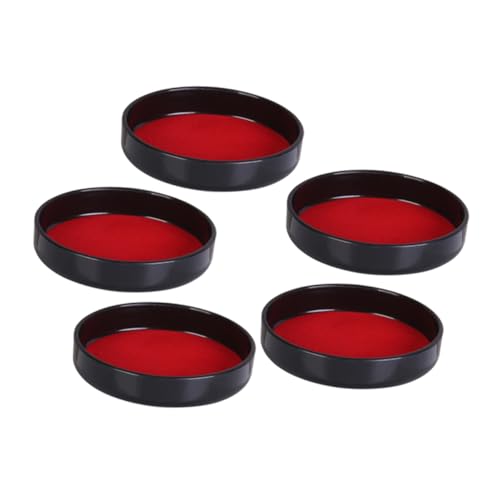 Milisten 5pcs Dice Cup Base Plate with Lining Dice Shaker Bottom Lid for Parties Ktv and Bars Precision Fit Accessory for Enhanced Stability and Noise Reduction