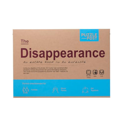 Unique Escape Room in an Envelope | Great for Groups - Families & Friends | Perfect for Games Night | Escape Room in A Box | Puzzle Mystery Game - The Disappearance - style: The Disappearance