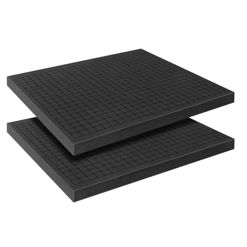 Pick and Pluck Foam Sheets, 2Pcs 16 x 12 x 1 Inch Pick Apart Foam Padding for Camera Storage, Crafts, Tool Box, Storage Drawer - size: 16x12x1inch