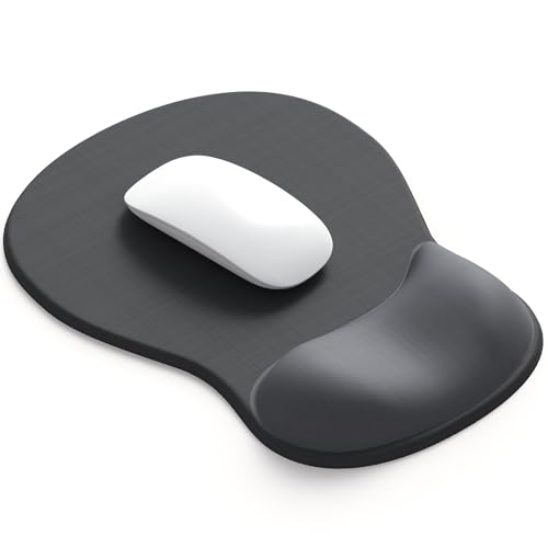 ErgoComfort Gel Wrist Rest Mouse Pad-Ergonomic Office Mousepad with Wrist Support-Non-Slip, Design Desk Accessories Mat for Home&Game Decor (04Graphite Glide) - color: 04Graphite Glide