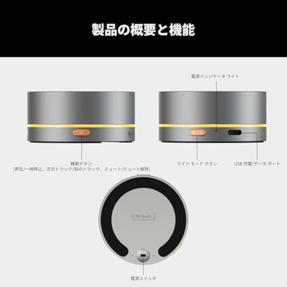 Fosi Audio VOL20 Bluetooth Volume Control Knob, USB Multimedia Controller for PC/Gaming/Home Audio/Desktop, RGB Lighting Customization Multi-Function Button with Adjustment