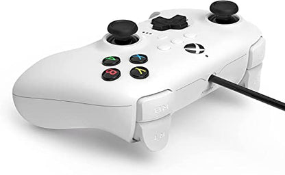 8Bitdo Ultimate Wired Controller for Xbox Series X, Xbox Series S, Xbox One, Windows 10 & Windows 11 - Officially Licensed (White) - color: White, style: ALPS Joystick