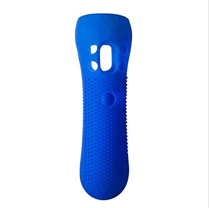 2 pcs Silicone Rubber Cover Anti-Slip Protective Skin Case for PS VR Move PS Move Motion Controller Blue