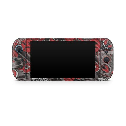 Carbon Fiber Gaming Skin Compatible with Nintendo Switch 2 Console Only - Red Hip Hop - Premium 3M Vinyl Protective Wrap Decal Cover - Easy to Apply | Crafted in The USA by MightySkins - color: Red Hip Hop, size: Switch 2 Console Skin Only, style: Texture