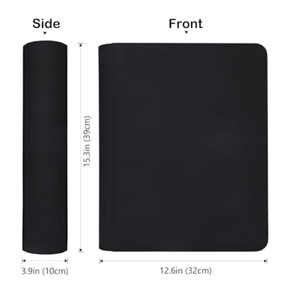 Top loader Binder, Holds 504 Top loaders, 9-Pocket Top Loader Binders with Sleeves for TCG & Sports Cards in 3'' x 4'' Top loaders - color: Black