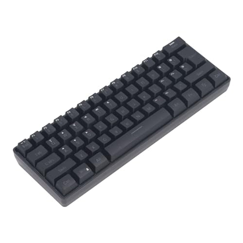 Semme 3 Mode Silent RGB Backlight Keyboard Wired Compatibility for Laptop Phone Tablet Gaming and Office Use (Black) - color: Black