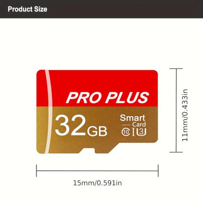 2 Pack TF Card 32GB with Adapter, High Speed Memory Card, UHS-I C10 A1 Memory TF Card for Tablet/Mobile Phone/Camera/Car Audio/Game Console (TF162 Red Gold 32GB)