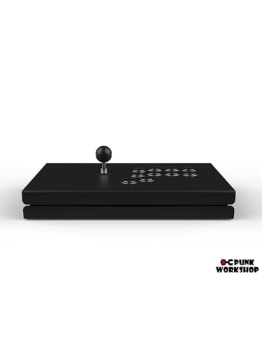 SZJLMKJ PWS FS-30 FS-24 Arcade Fighting Stick Vedio game controller box with Punk Workshop 30mm/24mm Mechanical Buttons for SF6 MAME Game Machine (PWS FS-24 With 30mm buttons)
