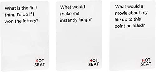HOT SEAT Party Game - The Family Card Game That's All About You - for Kids,Teens, College Students, Adults + Families - Perfect Christmas White Elephant Gifts, Stocking Stuffers + Board Games Night