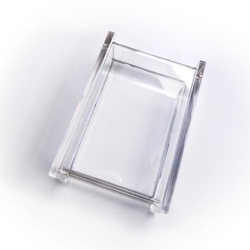 Single Deck Acrylic Playing Card Case/Holder, Clear Storage Playing Card Box - Fits Most Standard Size Playing Cards and Bridge Size Cards - color: Single Deck
