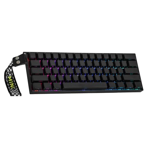 MechLands Aula Mini60 HE PRO Wireless Hall Effect Gaming Keyboard, 4000mAh | Magnetic Keyboard with 8K Polling, Fast Trigger, SOCD & DKS, Adjustable Actuation, RGB Backlit, Sound Dampening (Black) - color: Black