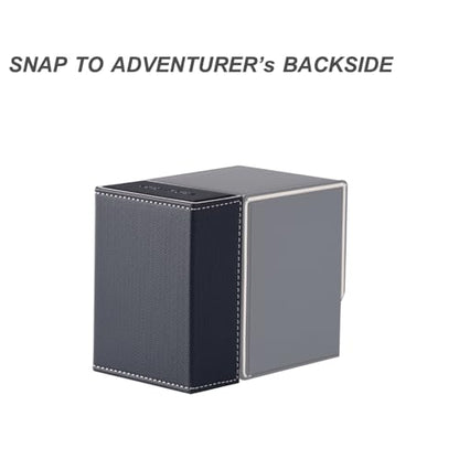 Pocket Dice Box (Adventurer Module) - Built-in Life Tracker - Fits 15 Counter Dice (15 mm) or 30+ Unsleeved Cards - Stores Inside Adventurer - MTG, PTCG & More (2. Wealth (Black/Pale Gold)) - color: 2. Wealth (Black/Pale Gold)