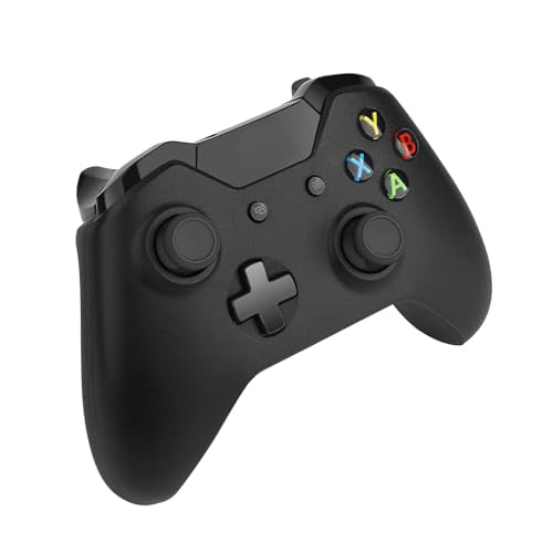 TOMSIN Replacement Joysticks for Xbox One Series X/S Controller,4PCS True Rubberized Thumbsticks Repair Kit for Xbox One Wireless Controller(Black) - color: Black
