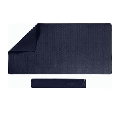 TCG Game Mat for MTG Table Top Board Game Playmat for Card Gaming RPG, Dice Games, Water Resistant with Carry Storage Case 24 x 48 Inches -Blue