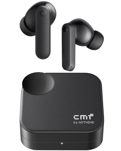 CMF Buds 2a Wireless Earbuds Active Noise Cancelling 42dB Hybrid ANC Bluetooth Headphones, 12.4mm Dynamic Driver for Big Bass, 4 Mic Clear Calls, Sport Ear Buds for iPhone, Android, Dark Grey - color: Dark Grey
