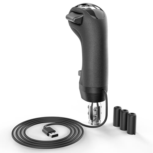 aikeec USB American Truck Simulator Shifter, Gearshift Knob Fit for ATS & ETS2 Games, PC Sim Racing Shifter Compatible with Logitech G25 G27 G29 G920 Thrustmaster TH8A Fanatec Version 2 - size: Truck Sim USB Shifter Version 2