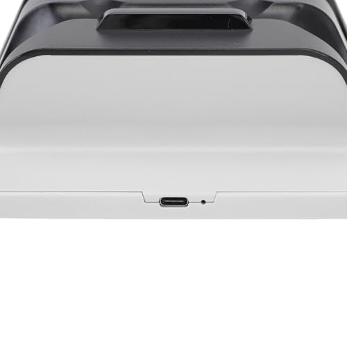 Controller Charging Station for Edge Controller, Dual Game Console Charger Dock with Storage Stand and USB Cable, White Black - color: White Black