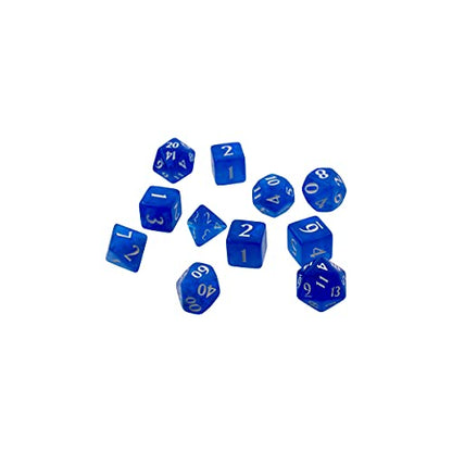Ultra PRO - Eclipse 11 Dice Set (Pacific Blue) - Great Dice Set for All Kinds of Card Games and Board Games Such As, DND, MTG, and RPG - UP Your Game with Ultra PRO - color: Pacific Blue