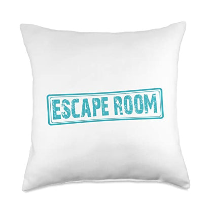 Escape Room - Exit Game Throw Pillow - size: 18x18