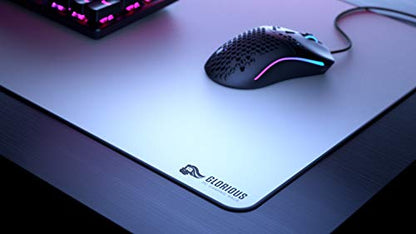 GLORIOUS Large Gaming Mouse Pad for Desk - Rubber Base Computer Mouse Mat - Durable Mouse Mat - Cloth Mousepad with Stitched Edges - White Cloth Mousepad | 16"x18" (GW-XL)