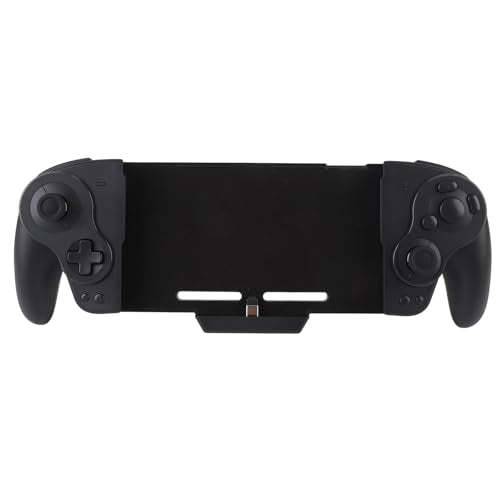 ASHATA Wireless Joypad for Pro Controller Compatible with OLED One Piece Joypad with Mechanical Keys RGB Lighting Adjustable Vibration for OLED Gaming (Black) - color: Black