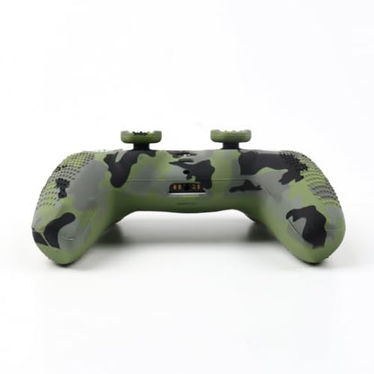 Dark Green Camo Controller Skin Compatible with PS5/Playstation 5 Controller, RALAN Protector Case Cover Customised Thumb Grip - color: Dark Green Camo