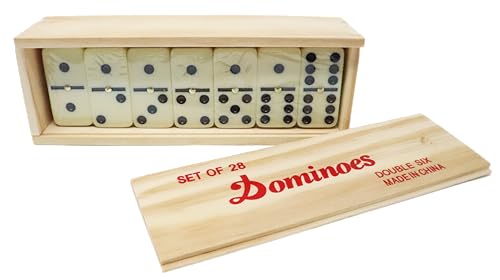 Dominoes Double 6 Tiles. 28 Pieces Dominoes for Adults