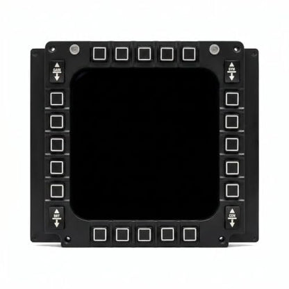 Flight Simulator Controls Panel 8 Inch Screen Lcd Light Desktop Cockpit Instrument Controller 28-Key Compatible Pc,Usb Plug Play For Beginner Home Enthusiasts Aviation Hobby Virtual Practice