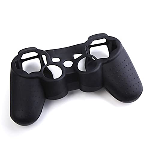 OSTENT Protective Silicone Gel Soft Skin Case Cover Pouch for Sony PlayStation PS2 PS3 Controller Color Black - color: Black