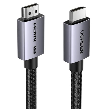 UGREEN 16K HDMI 2.2 Cable 96Gbps 6.6FT, 8K@240Hz Ultra High Speed HDMI Cord | 16K@60Hz 4K@480Hz 12K@120Hz, HDCP 2.2&2.3, Lip eARC, Aluminum Case, Compatible with PS5/Blu-ray/Roku TV/Switch 2/Mac mini M4