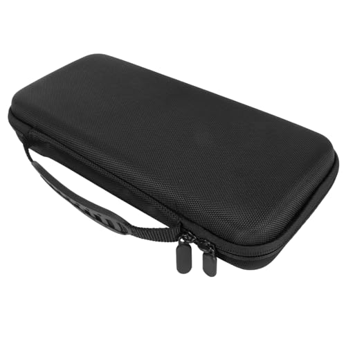 Estink Handheld Game Console Carrying Case EVA Nylon Shockproof Storage Bag 31 X 14 X 6cm for Ally 7 Inch 120Hz Gaming Handheld Travel Camping Daily Use (Black) - color: Black