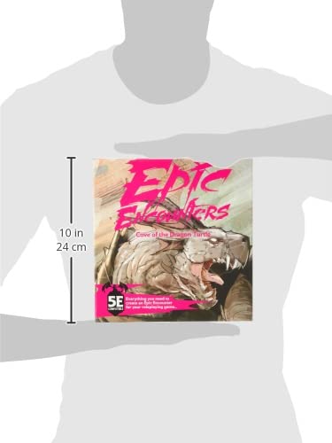 Epic Encounters: Cove of The Dragon Turtle - RPG Fantasy Roleplaying Tabletop Game with Huge Boss Miniature, Double-Sided Game Mat, & Game Master Adventure Book with Monster Stats, 5E Compatible | Includes 110mm Dragon Turtle Miniature, Double-Sided Game