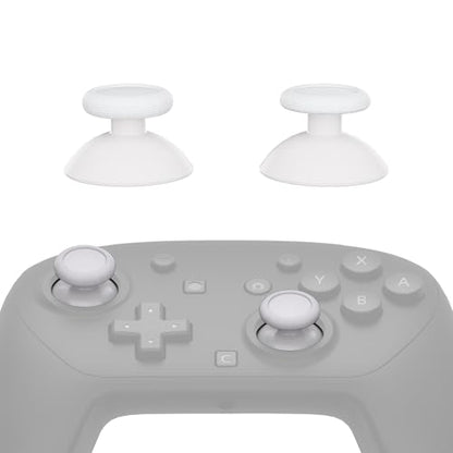 eXtremeRate Replacement 3D Joystick for Nintendo Switch 2 Pro Controller, Left Right Analog Stick Thumbsticks with Screwdriver Tools for Switch 2 Pro Controller, Multi-Colors Options - White - color: White