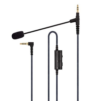 Boom Gaming Microphone Cable Compatible with Game PS4 Xbox One PC Laptop Phone and Sony MDRXB950BT, MDRXB650BT, MDR1000X, MDR100ABN, WH1000XM2, MDR-1A Headphone | with Volume Control and Mute Switch