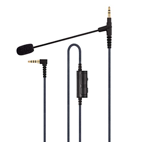 Boom Gaming Microphone Cable Compatible with Game PS4 Xbox One PC Laptop Phone and Sony MDRXB950BT, MDRXB650BT, MDR1000X, MDR100ABN, WH1000XM2, MDR-1A Headphone | with Volume Control and Mute Switch