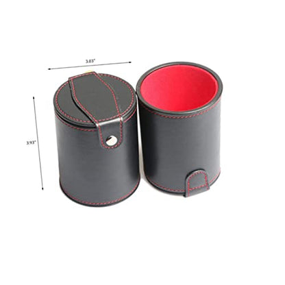 Box Silent Dice Cups for Game Ktv Bars Pu Storage Cup for Entertainment Easy to Clean
