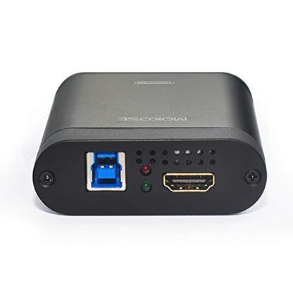 MOKOSE USB3.0 HDMI/SDI Video Capture Card for Windows, Linux, OS X (Mac) HD Loop Thru Game Dongle Grabber Device 1080P 60fps UVC Free Driver Box