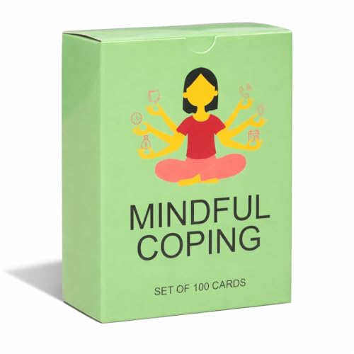 100 Coping Skills Cards for Teens & Adults, Ages 12+ – Mindfulness, Self-Care and Stress Management Activities for Emotional Wellness, Reflection and Calm - style: Coping Activity Cards