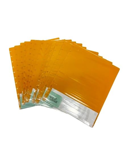 Talia Discbound Notebook - Cover Set (BBQ Mustard 12pk (no discs), Letter Size) - color: Bbq Mustard 12pk (No Discs), size: Letter Set