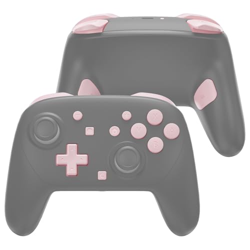 eXtremeRate DIY Replacement Full Set Buttons for Nintendo Switch 2 Pro Controller, Custom ABXY Dpad + - Home Capture Power L R ZR ZL Triggers Sync GL GR Buttons for Switch 2 Pro - Cherry Blossoms Pink - color: Cherry Blossoms Pink