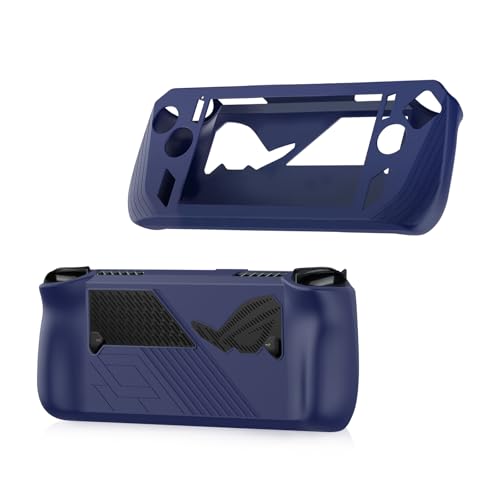 Protective Case for ASUS Rog Ally X 2024 Gaming Handheld,Game Console Silicone Protective Cover for Rog Ally X Accessories with Rocker Caps