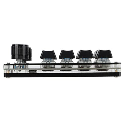 Tbest 12 Keys Programmable Keyboard,One Handed Macro Mechanical Keyboard 12 Key Multifunction DIY Programmable Keypad for Office Gaming Lab