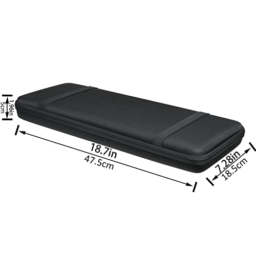 co2CREA Hard Case for Razer Cynosa Chroma/Cynosa V2/Ornata V2 | Blackwidow V3 Pro/Blackwidow V3 /Huntsman Elite/Huntsman V2 Analog Gaming Keyboard Compatibility, Travel Case Replacement - size: for Full Size Keyboard