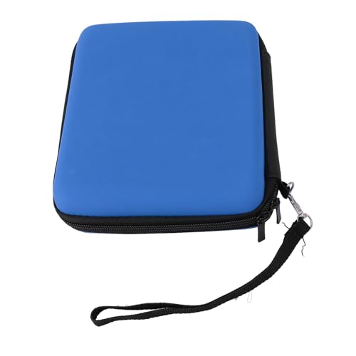 LUCKDANO Carrying Case for 2DS - Protective Hard Shell with 8 Game Card Holders - Compatible with 2DS Console Accessories Shockproof & Travel Case Portable Pouch with Wrist (#14) - color: Blue
