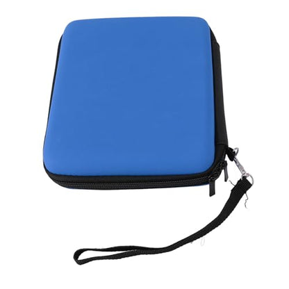 LUCKDANO Carrying Case for 2DS - Protective Hard Shell with 8 Game Card Holders - Compatible with 2DS Console Accessories Shockproof & Travel Case Portable Pouch with Wrist (#14) - color: Blue
