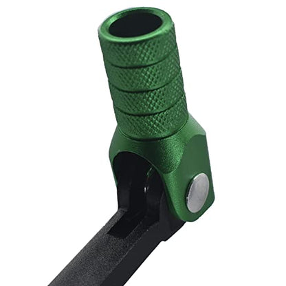 CNC Aluminum Gear Shifter Lever, Foldable Gear Shift Lever Fit for 50cc 110cc 250cc CRF50 XR50 XR CRF Dirt Pit Monkey Bike Motorcycle ATV Quad Accessories Parts (Black&Green) - color: Black&Green