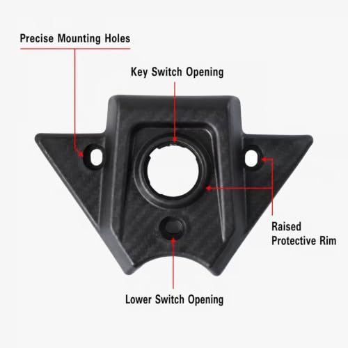 Battery Cover Guard Compatible Fit for Yozma IN 10, Electric Dirt Bike Battery Wrap Protector Left & Right Side Covers, Controller Cover Replacement Parts (Ignition switch cover) - color: Ignition switch cover